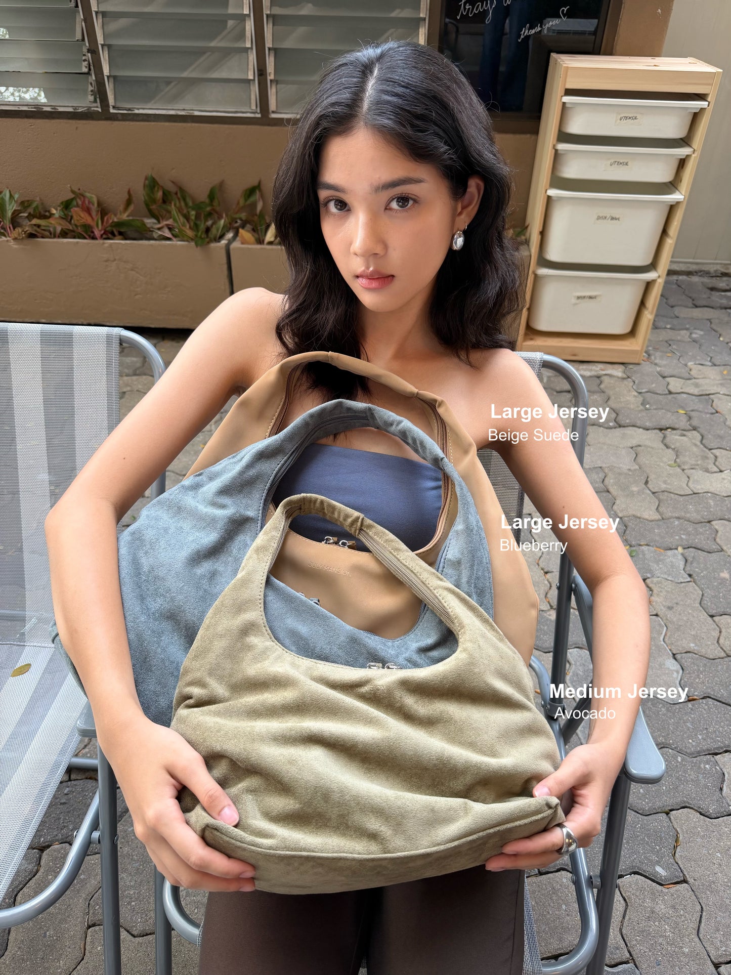 July Mansion - Large Jersey in Blueberry