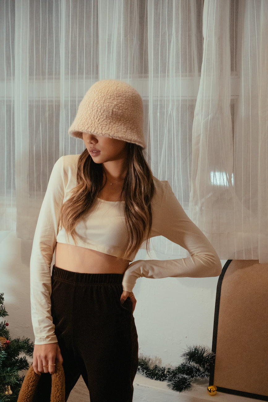 Round Neck Second Skin Top - Ivory