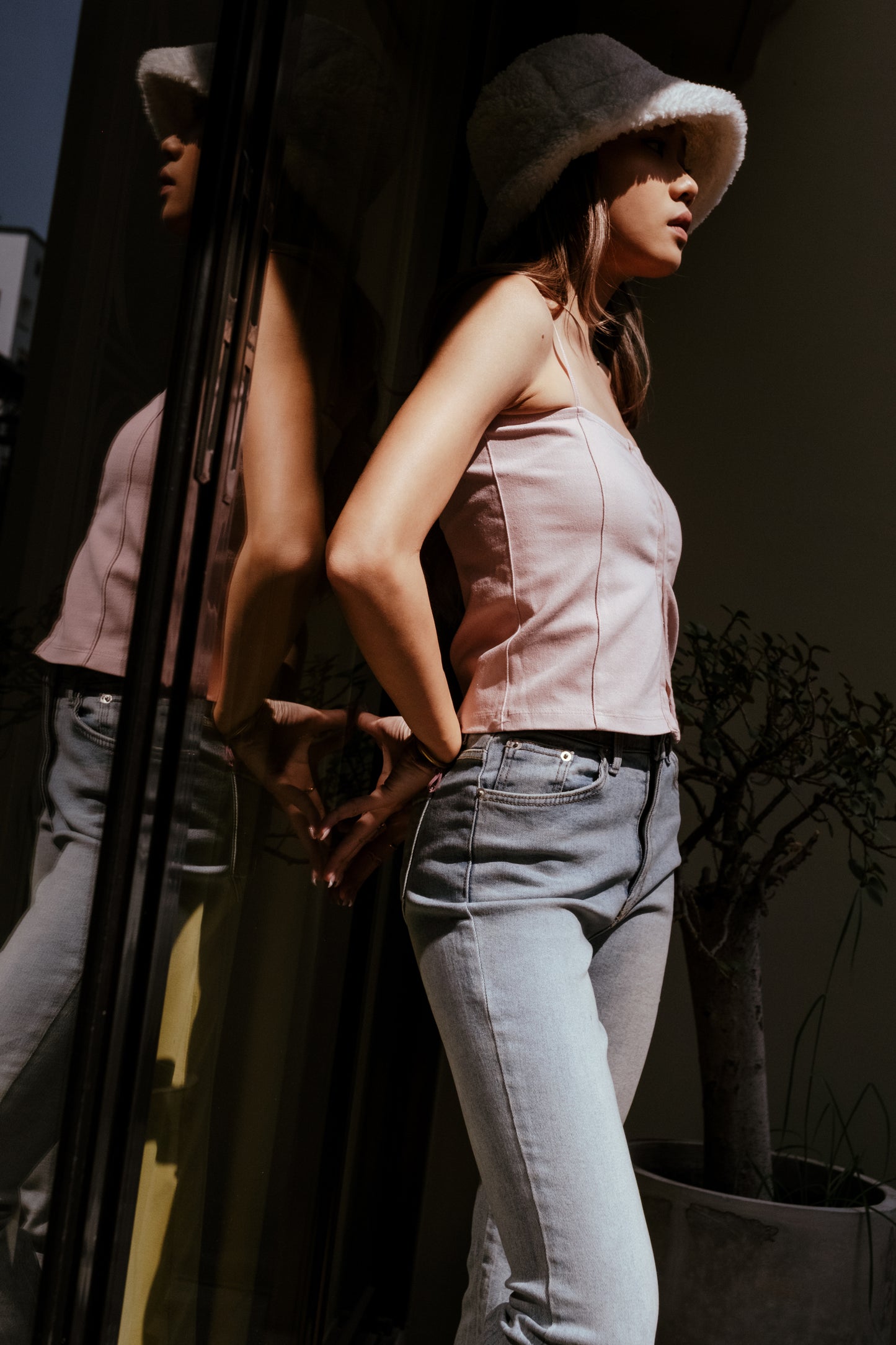 Buckle Up Playing Cami Top - Baby Pink