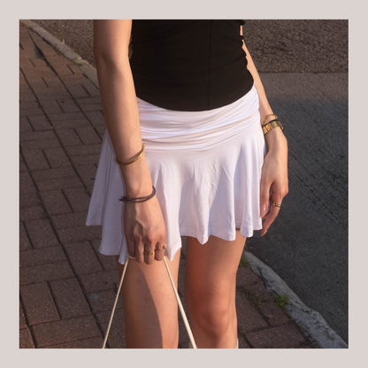 [ 最親膚的享受! 🩰🎾 飄飄彈性短裙(內置貼身打底) ] Gentle Ballet Skirt - 3 colours