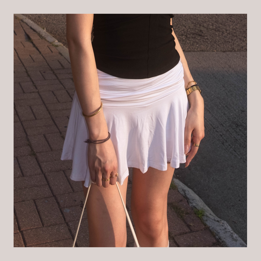 [ 最親膚的享受! 🩰🎾 飄飄彈性短裙(內置貼身打底) ] Gentle Ballet Skirt - 3 colours