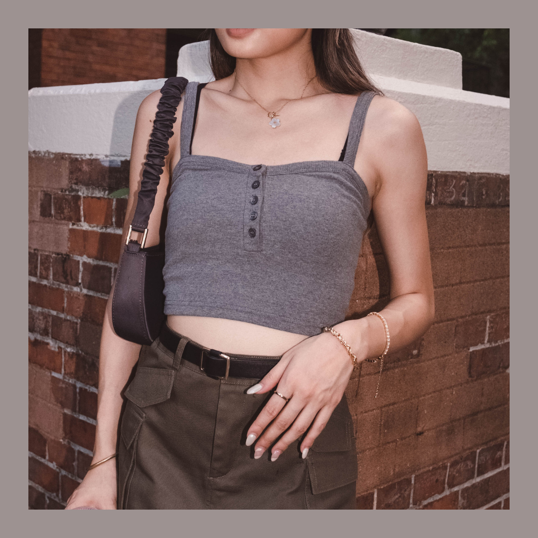 [ 多色! 基礎百搭~鈕扣背心 ] Basic Max Button Up Cami - 6 colours