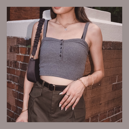 [ 多色! 基礎百搭~鈕扣背心 ] Basic Max Button Up Cami - 6 colours