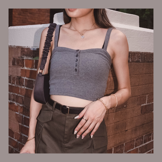[ 多色! 基礎百搭~鈕扣背心 ] Basic Max Button Up Cami - 6 colours