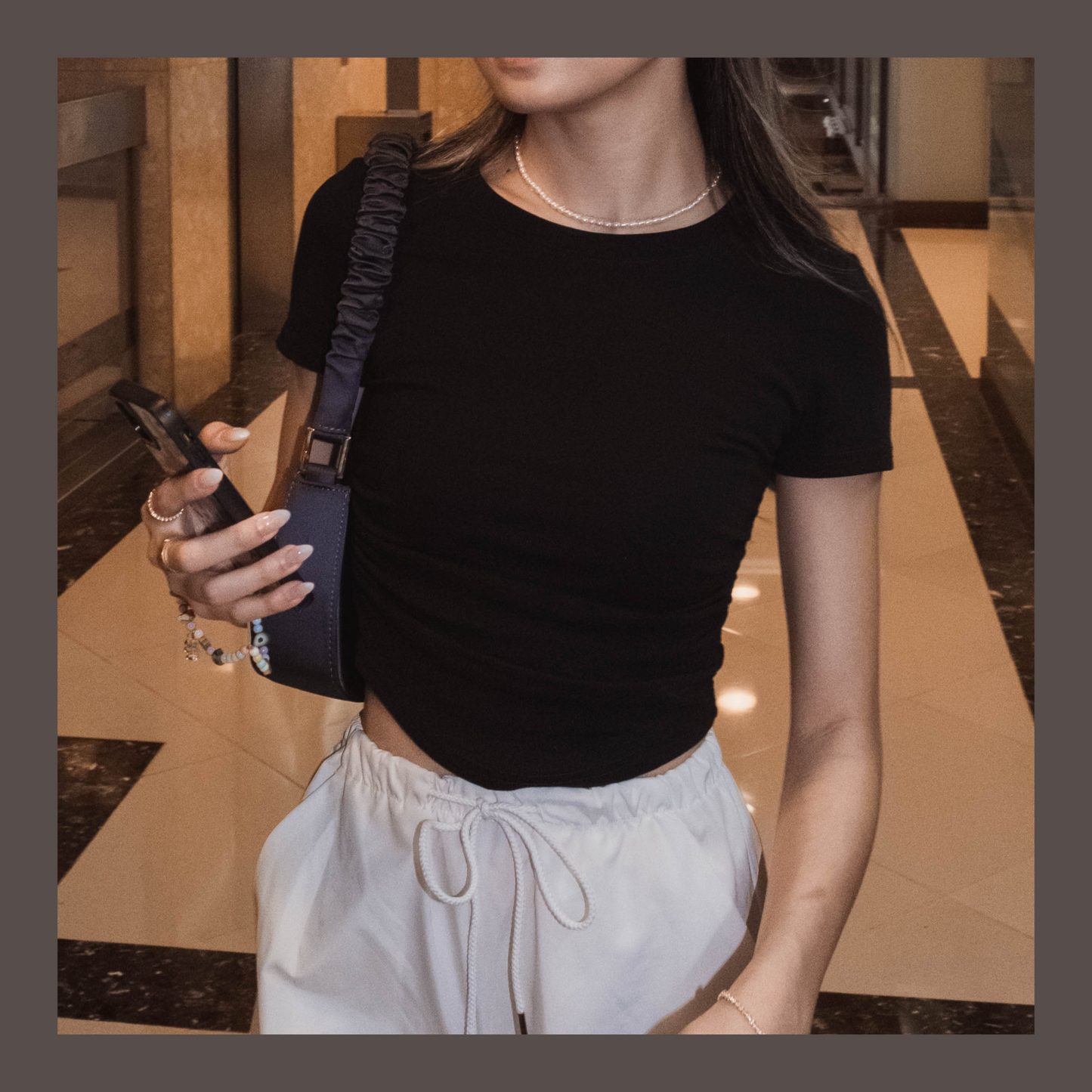 [ 實用! 穿着率超高 ] Staple Stretchy Round Neck Tee - Black