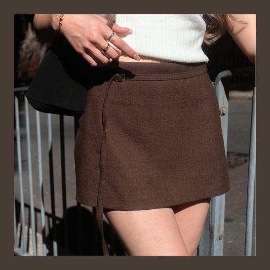 SALE [ 秋冬料~不過時~簡約氣質款] Iceland Mini Skorts  - 2 colours