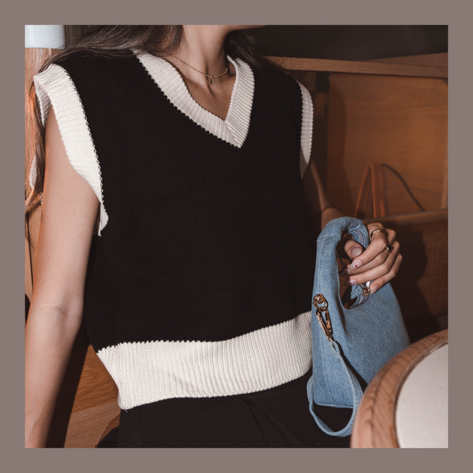 [ 歐美&韓系必入手! ] Cover Up V Neck Knit Vest - 3 colours