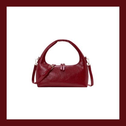 July Mansion - Mini Jersey + 8cm in Burgundy Red