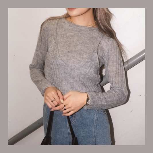 [ 氣質簡約~ 軟熟針織 top ] Swing & Swing Soft Knit Top - 2 colours