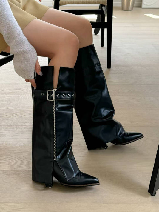 [ 抵著款!! 一對兩著~ 牛仔長短 boot ]  Two-way Cowboy Boots - 3 colours