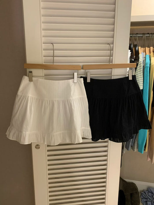 [ 🆕 田園風飄逸短裙 ₊˚⋆.ೃ𐦍 ] Cinderella Mini Skirt - 2 colours