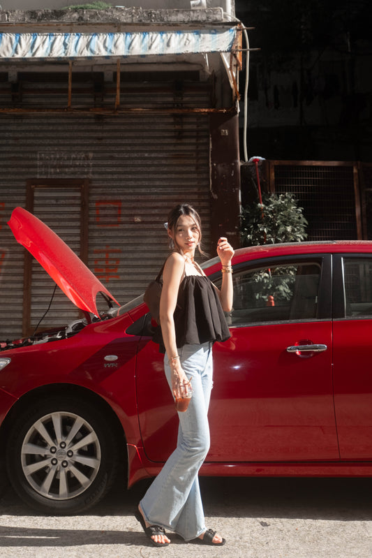 SALE [ 法式小可愛~ 泡泡吊帶 ] Ballon On Cloud Top - 2 colours