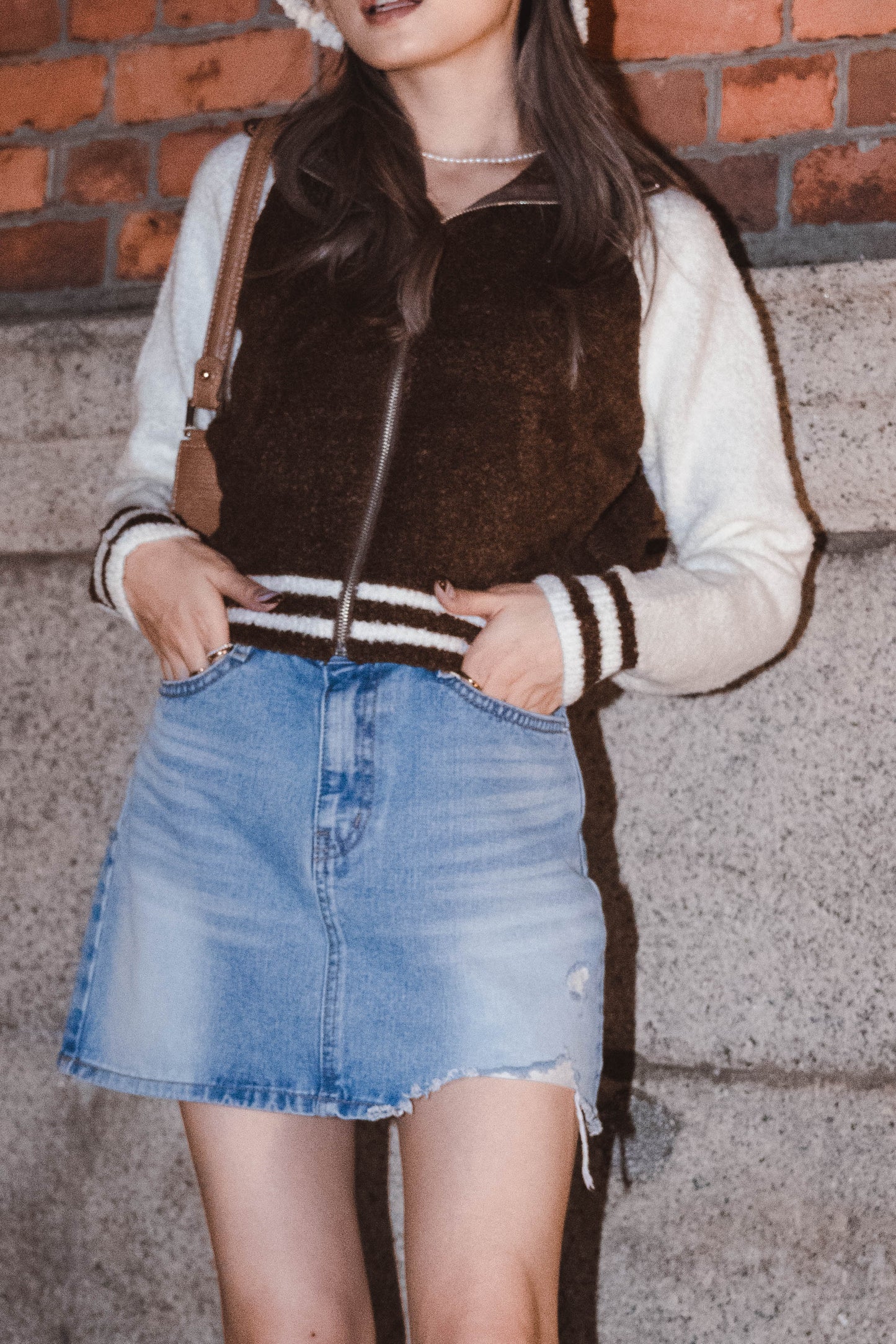 [ 性格又可愛~ 毛毛棒球褸 ] Fluffy Teddy Bumper Jacket