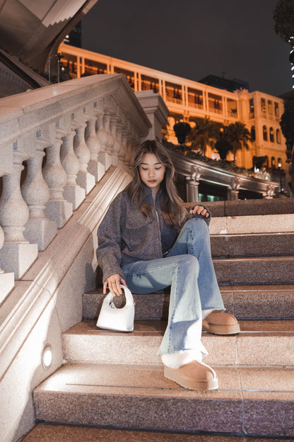 [ 高級感! 簡約灰 Tone 外套 ] Grey Tone Bumper Jacket
