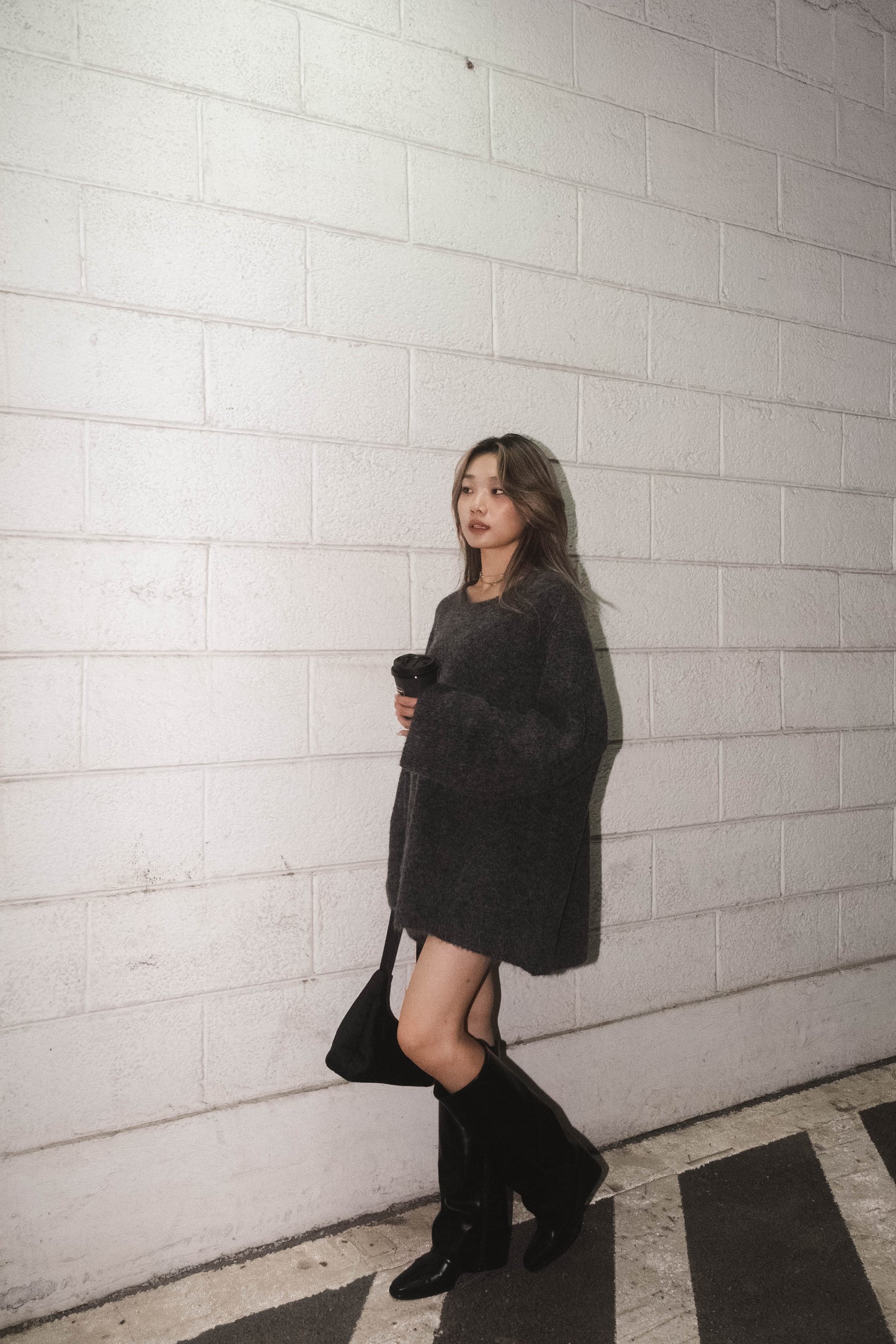 [ 羊毛針織寬鬆冷衫 ] Blankie Oversized Wool Sweater - 2 colours