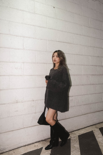 [ 羊毛針織寬鬆冷衫 ] Blankie Oversized Wool Sweater - 2 colours