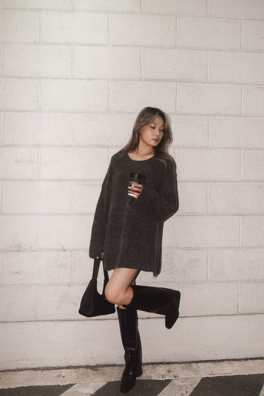 [ 羊毛針織寬鬆冷衫 ] Blankie Oversized Wool Sweater - 2 colours