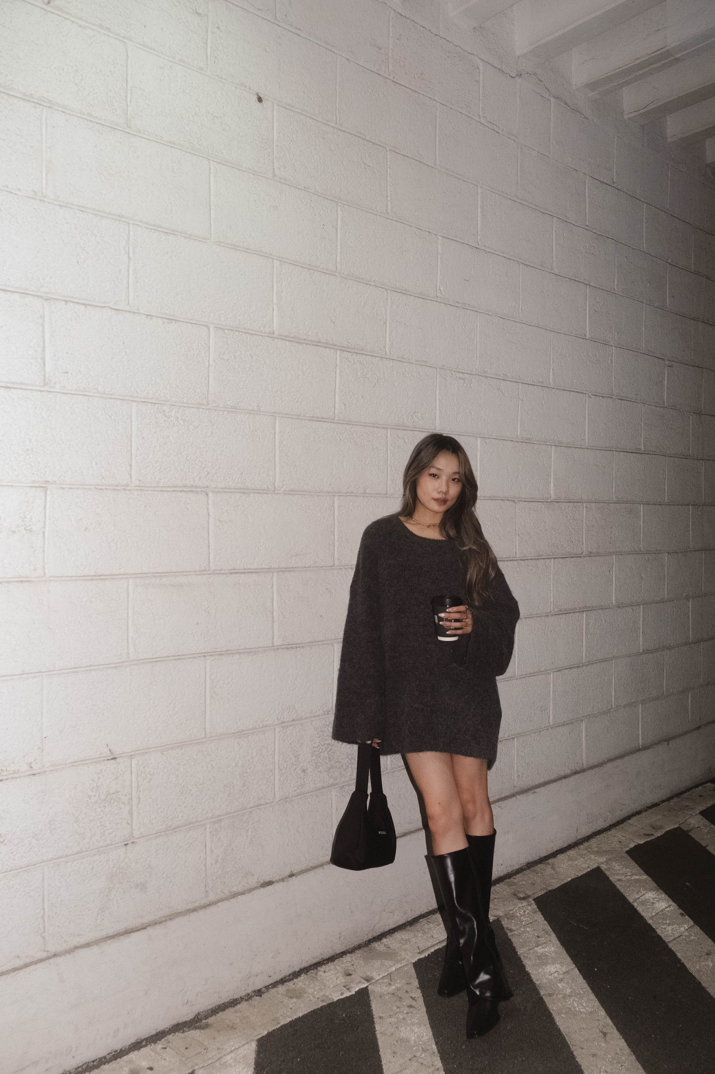 [ 羊毛針織寬鬆冷衫 ] Blankie Oversized Wool Sweater - 2 colours
