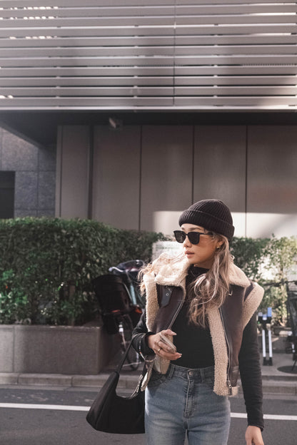 [ 驚喜型格毛毛背心外套 ] Super Cool Girl Vest Jacket
