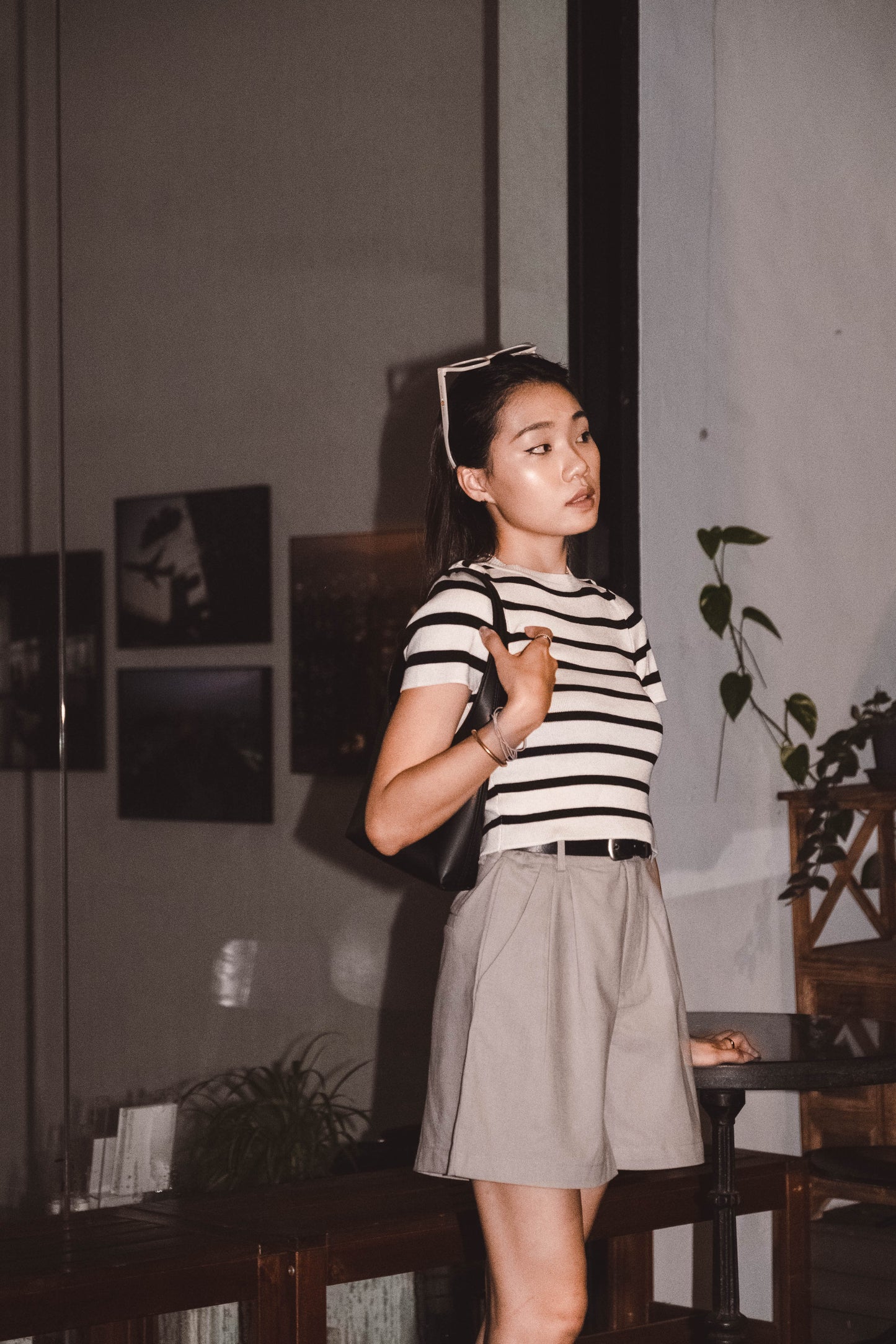 [ 簡約~ 軟綿綿橫間top~ ] Ralph Basic Stripes Top