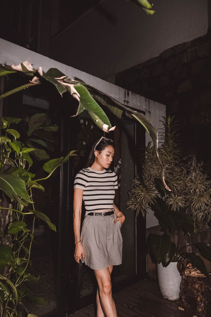 [ 簡約~ 軟綿綿橫間top~ ] Ralph Basic Stripes Top