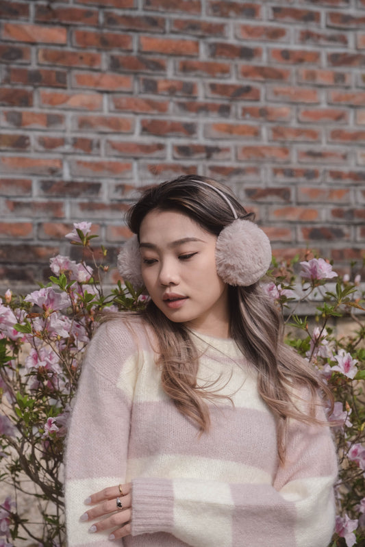 [ 棉花糖橫間冷衫 ] So Soft Sweetie Sweater Stripes - Baby Pink