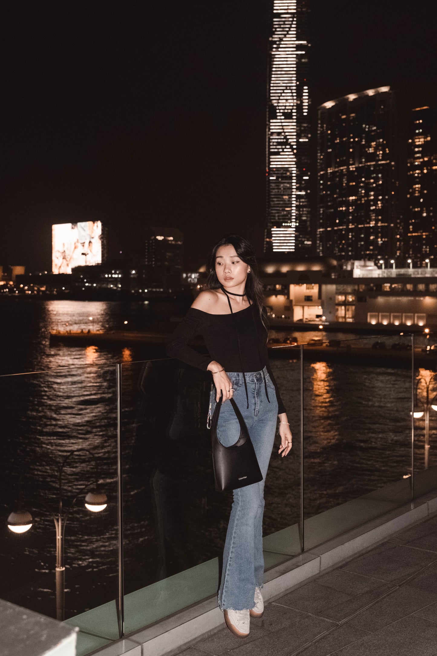 [ Sassy! 不暴露的性感! ] Single Shoulder Skinny Scarf Top