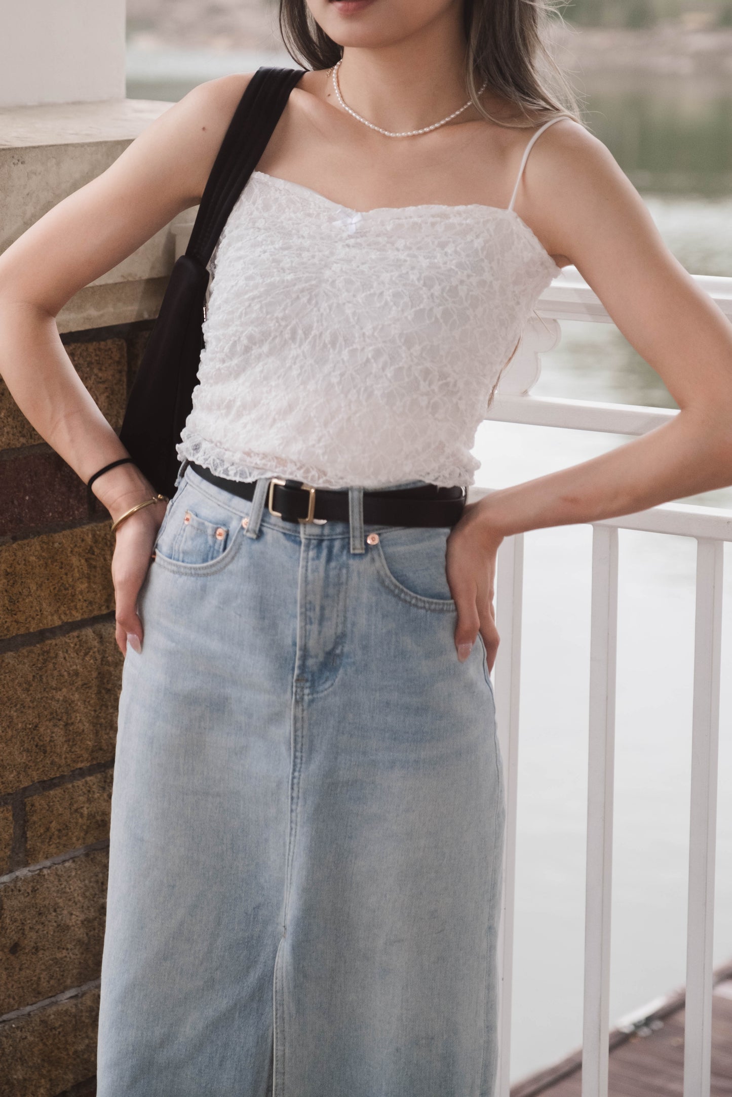 [ On Trend 百搭 Lace 小背心 ] All Lace Ribbon Bow Cami - 2 colours