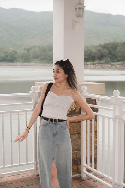 [ On Trend 百搭 Lace 小背心 ] All Lace Ribbon Bow Cami - 2 colours