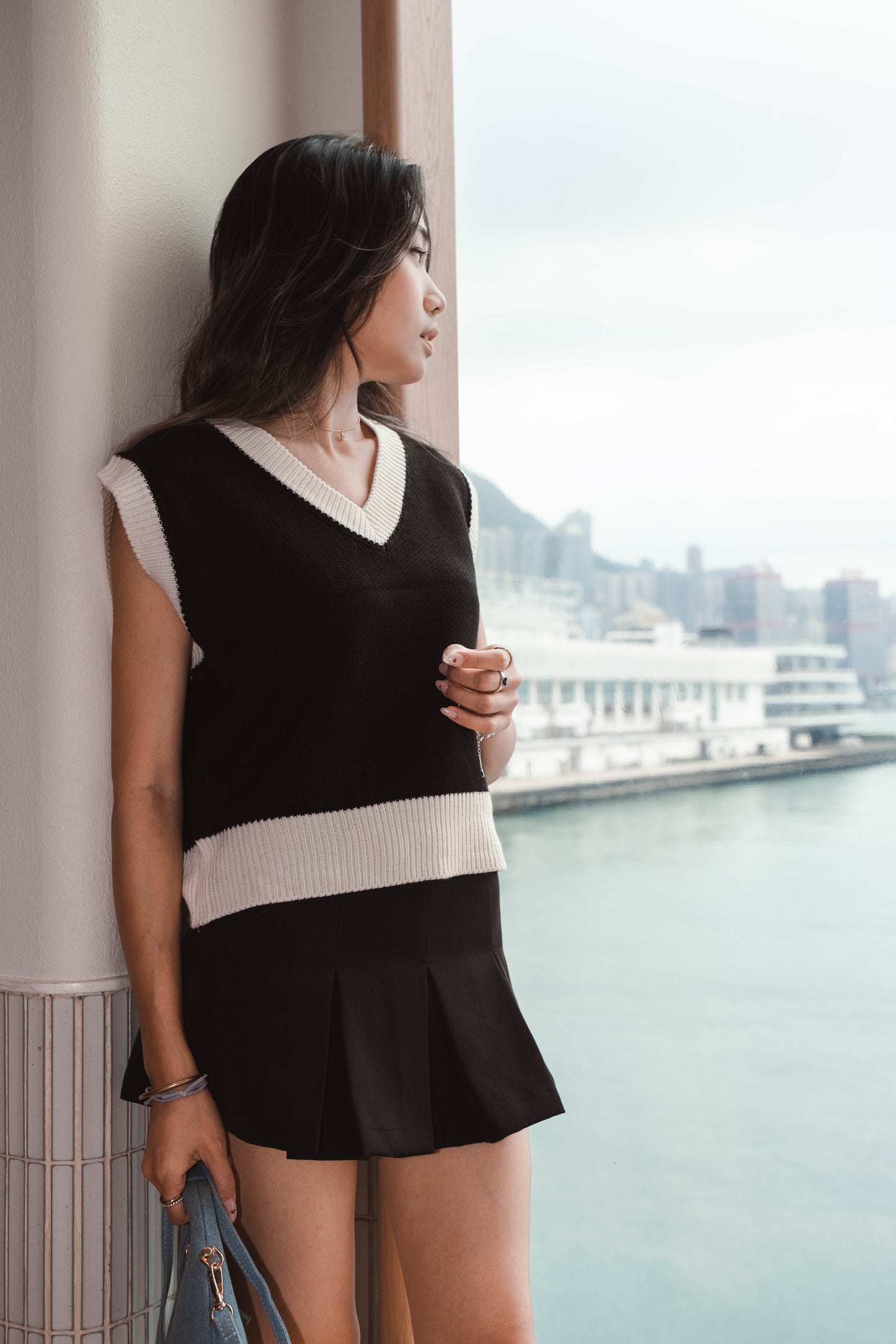 [ 歐美&韓系必入手! ] Cover Up V Neck Knit Vest - 3 colours