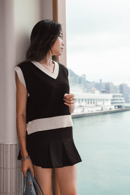 [ 歐美&韓系必入手! ] Cover Up V Neck Knit Vest - 3 colours