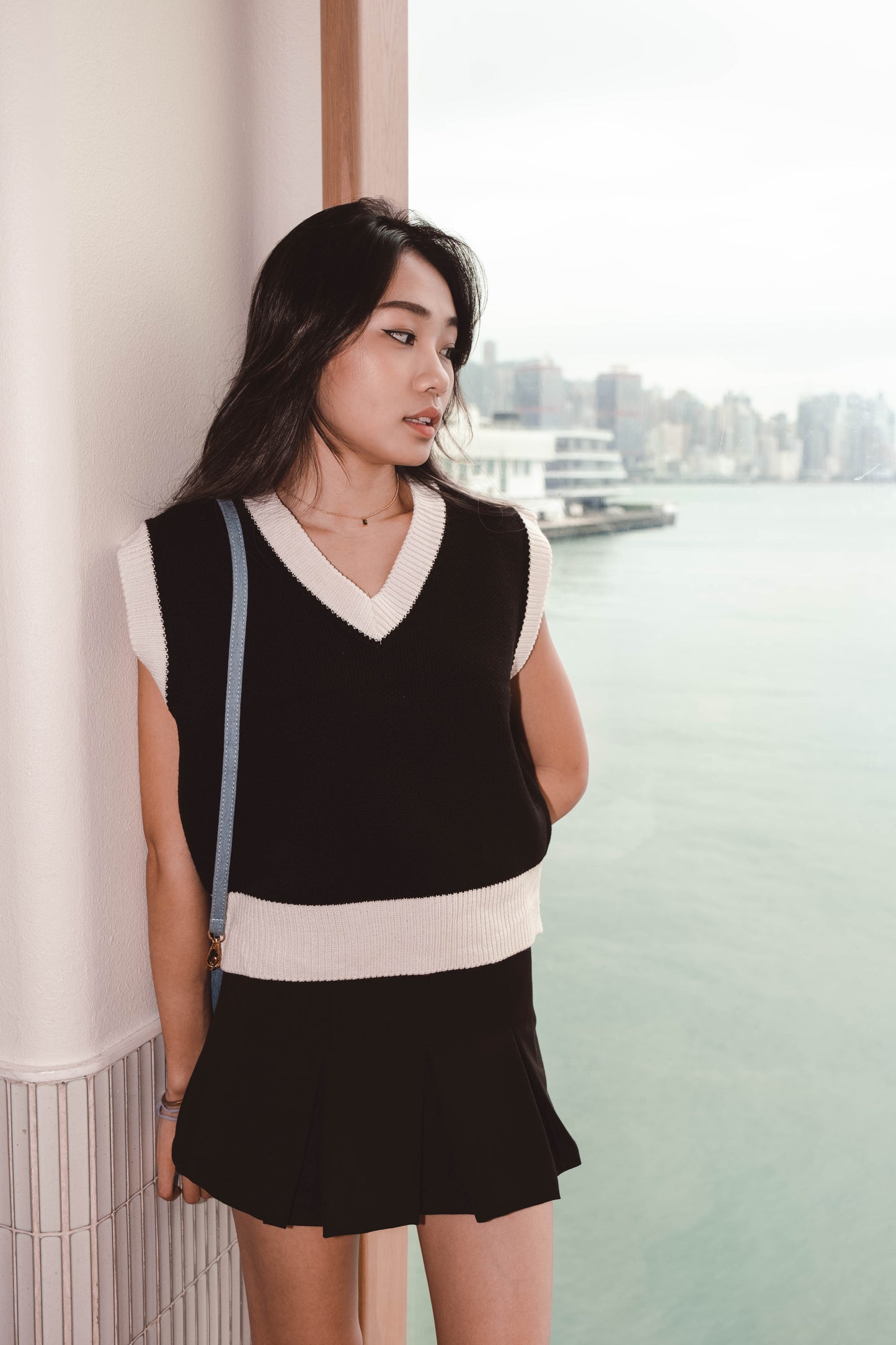 [ 歐美&韓系必入手! ] Cover Up V Neck Knit Vest - 3 colours