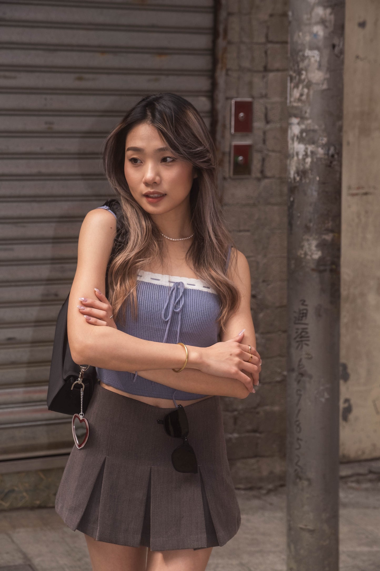 [ 可愛又性感~ 針織小 lace 背心 ] Sugar Babe Soft Knit Little Ribbon Cami - 2 colours