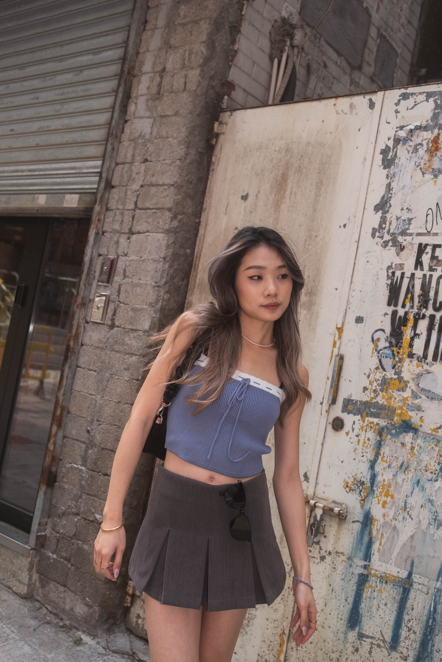 [ 可愛又性感~ 針織小 lace 背心 ] Sugar Babe Soft Knit Little Ribbon Cami - 2 colours