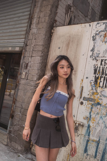 [ 可愛又性感~ 針織小 lace 背心 ] Sugar Babe Soft Knit Little Ribbon Cami - 2 colours