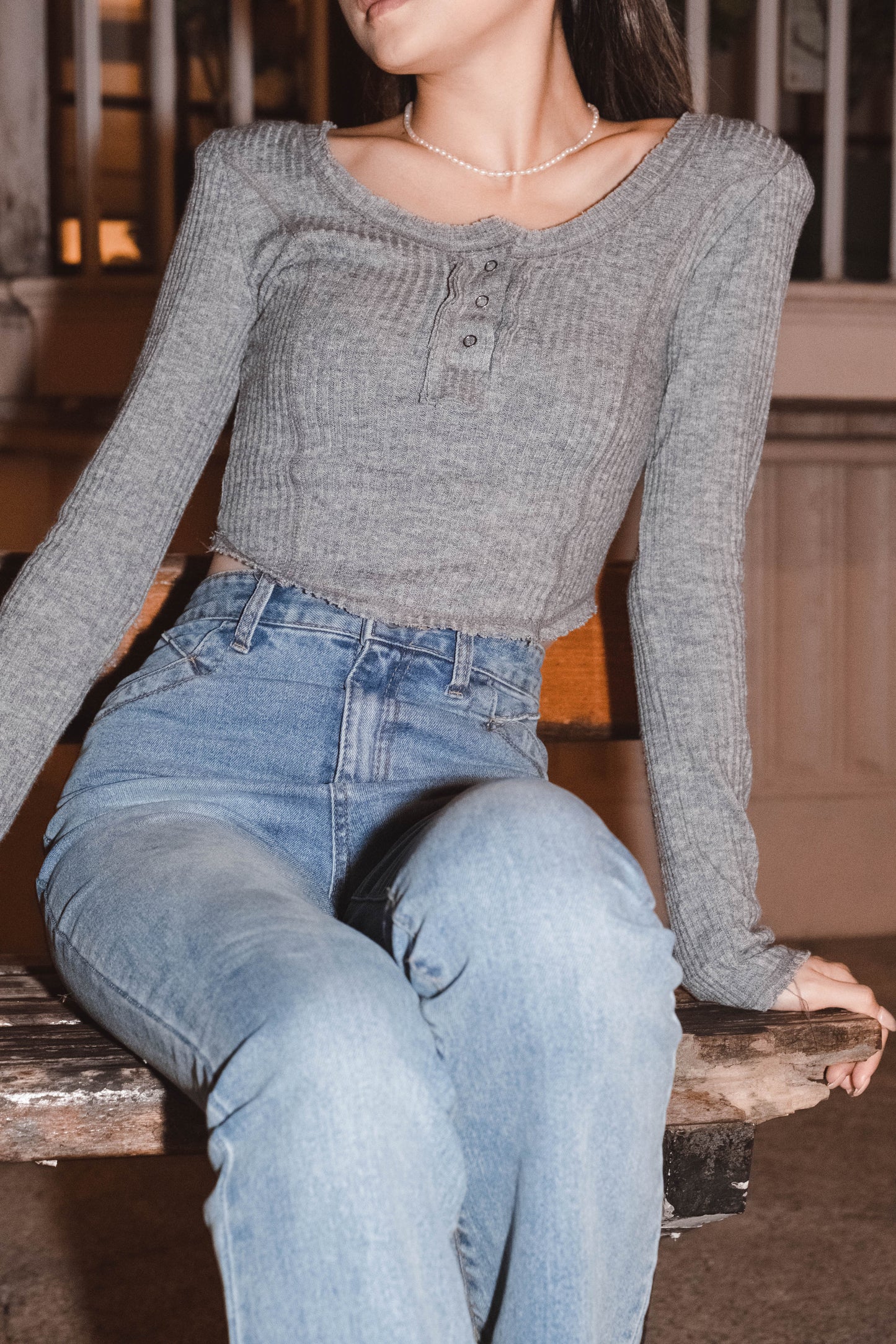 [ Basic 軟林林長袖 top ] On Trend Padded Long Sleeve Top