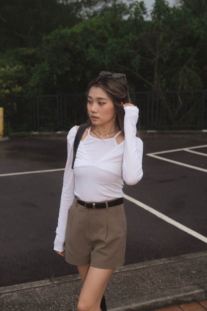 [ 簡約假兩件親膚 top ] Easy Peasy Top - 3 colours