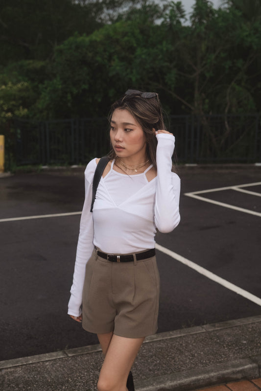 [ 簡約假兩件親膚 top ] Easy Peasy Top - 3 colours