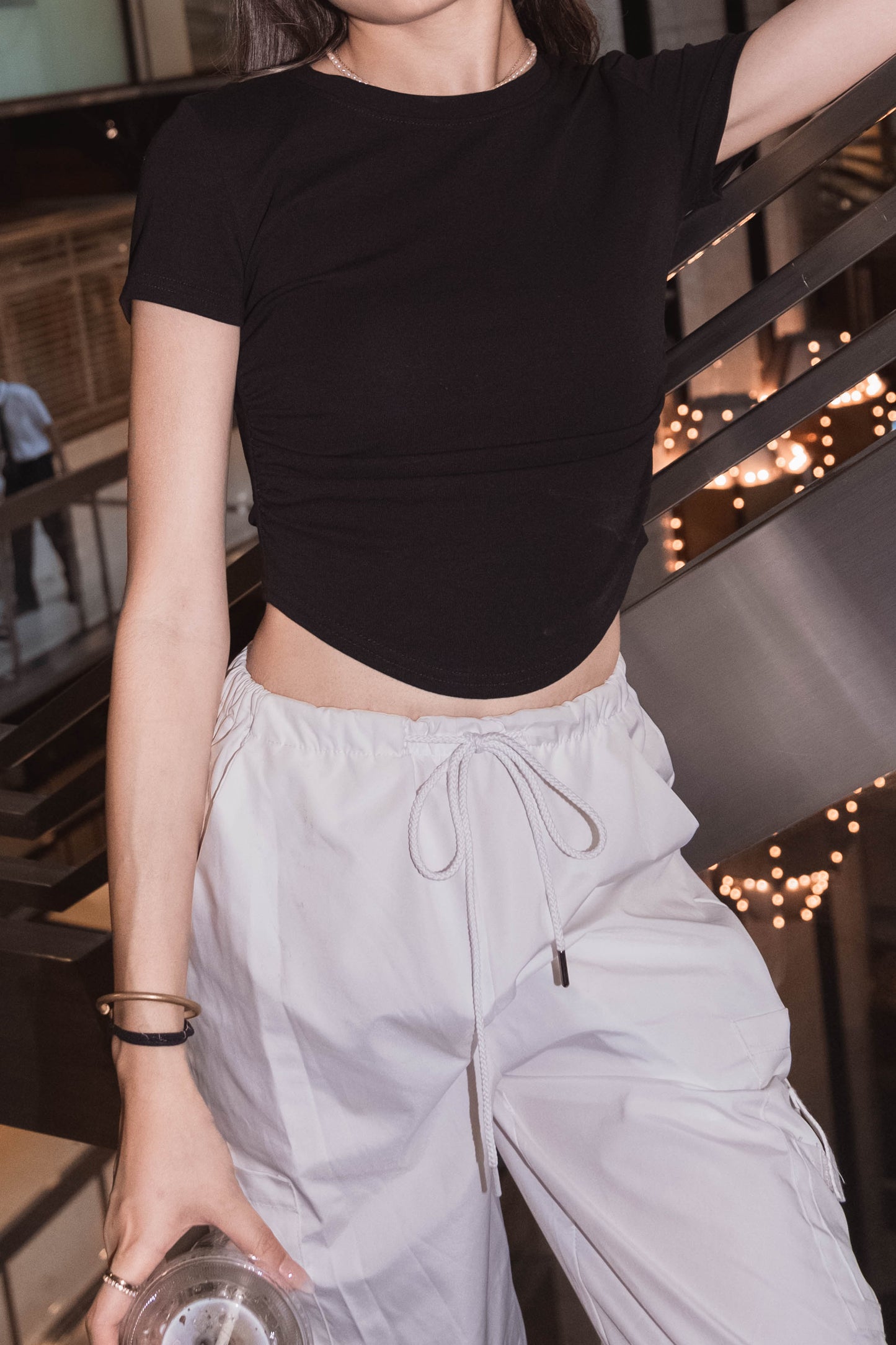 [ 實用! 穿着率超高 ] Staple Stretchy Round Neck Tee - Black