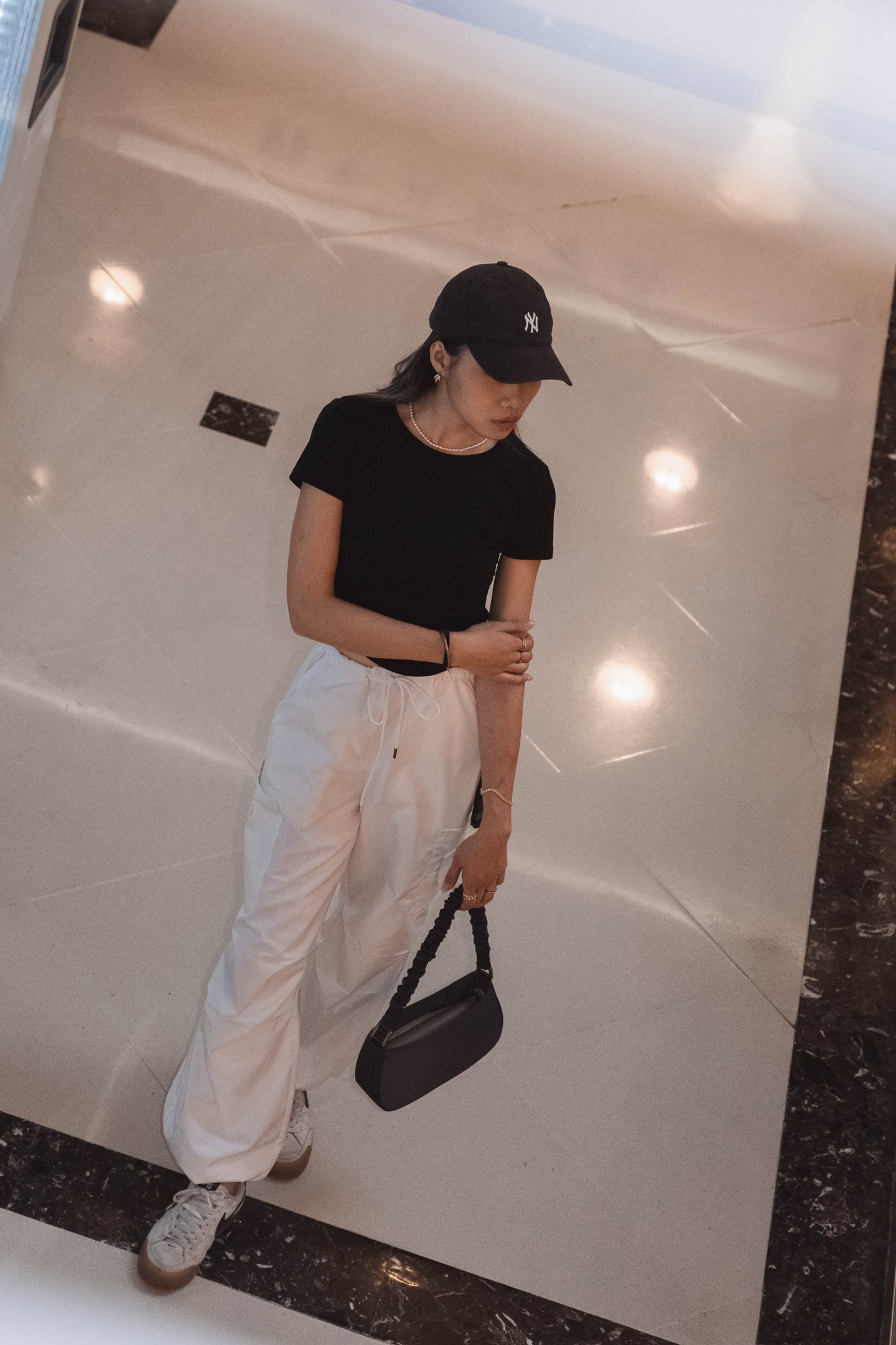[ 實用! 穿着率超高 ] Staple Stretchy Round Neck Tee - Black