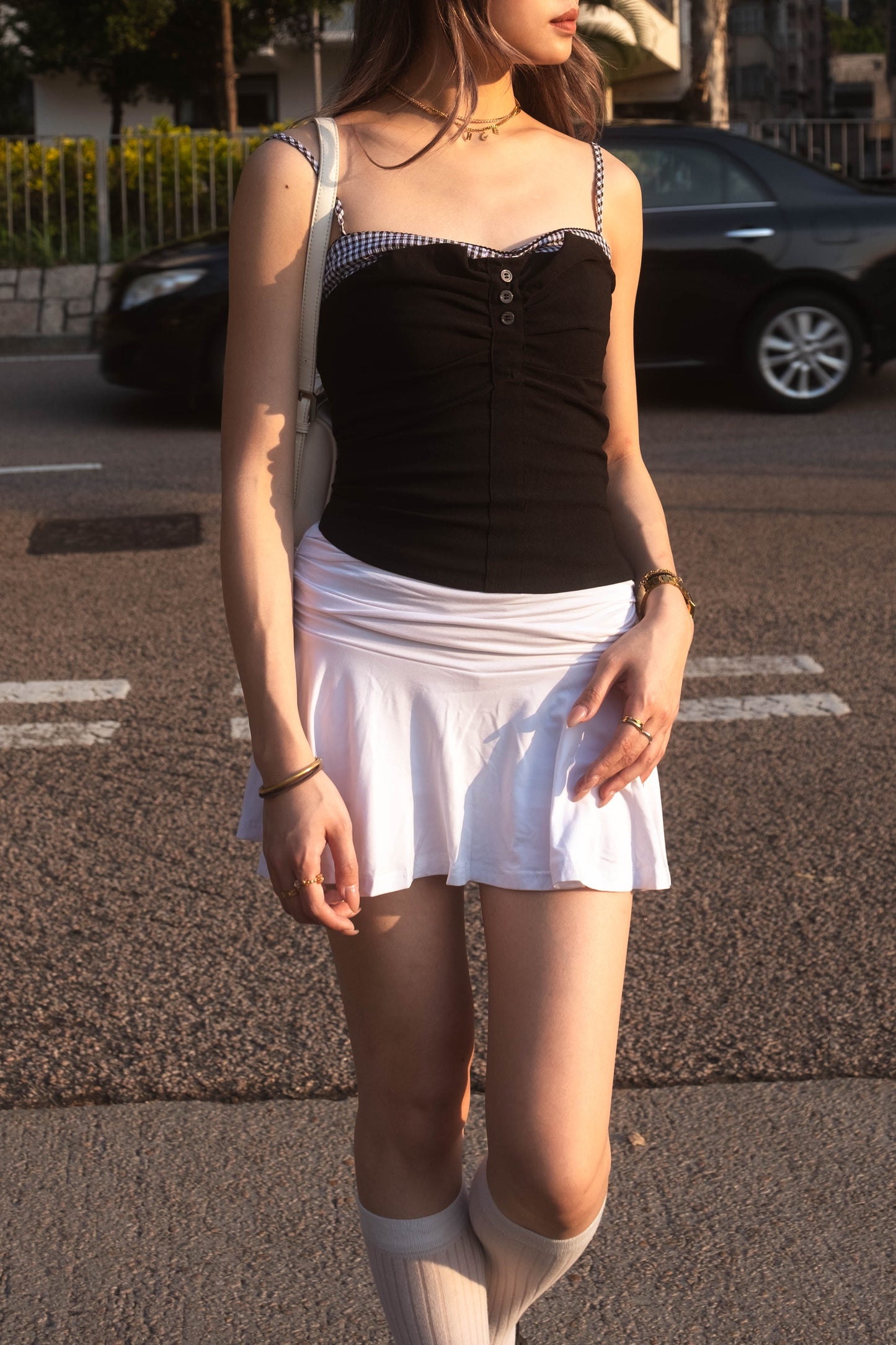 [ 最親膚的享受! 🩰🎾 飄飄彈性短裙(內置貼身打底) ] Gentle Ballet Skirt - 3 colours