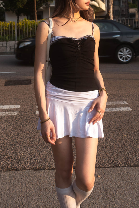 [ 最親膚的享受! 🩰🎾 飄飄彈性短裙(內置貼身打底) ] Gentle Ballet Skirt - 3 colours
