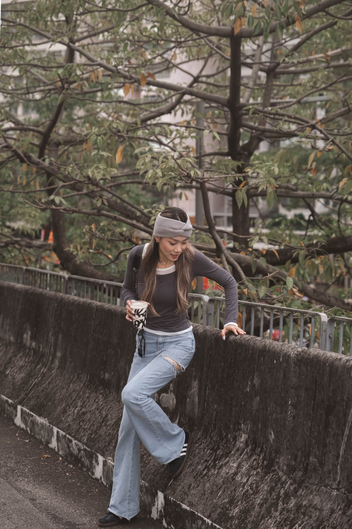 [ 有驚喜! 假兩件簡約 Top ] Long Sleeve Layering Tee - 3 colours