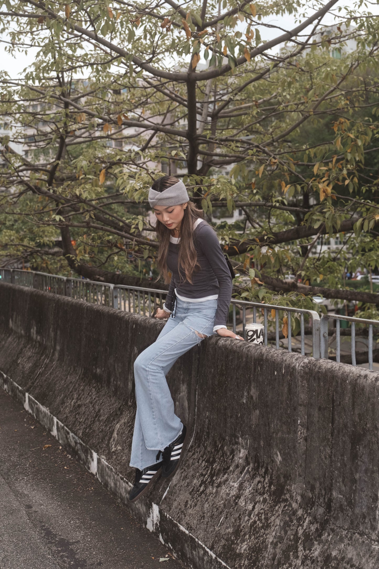 [ 有驚喜! 假兩件簡約 Top ] Long Sleeve Layering Tee - 3 colours