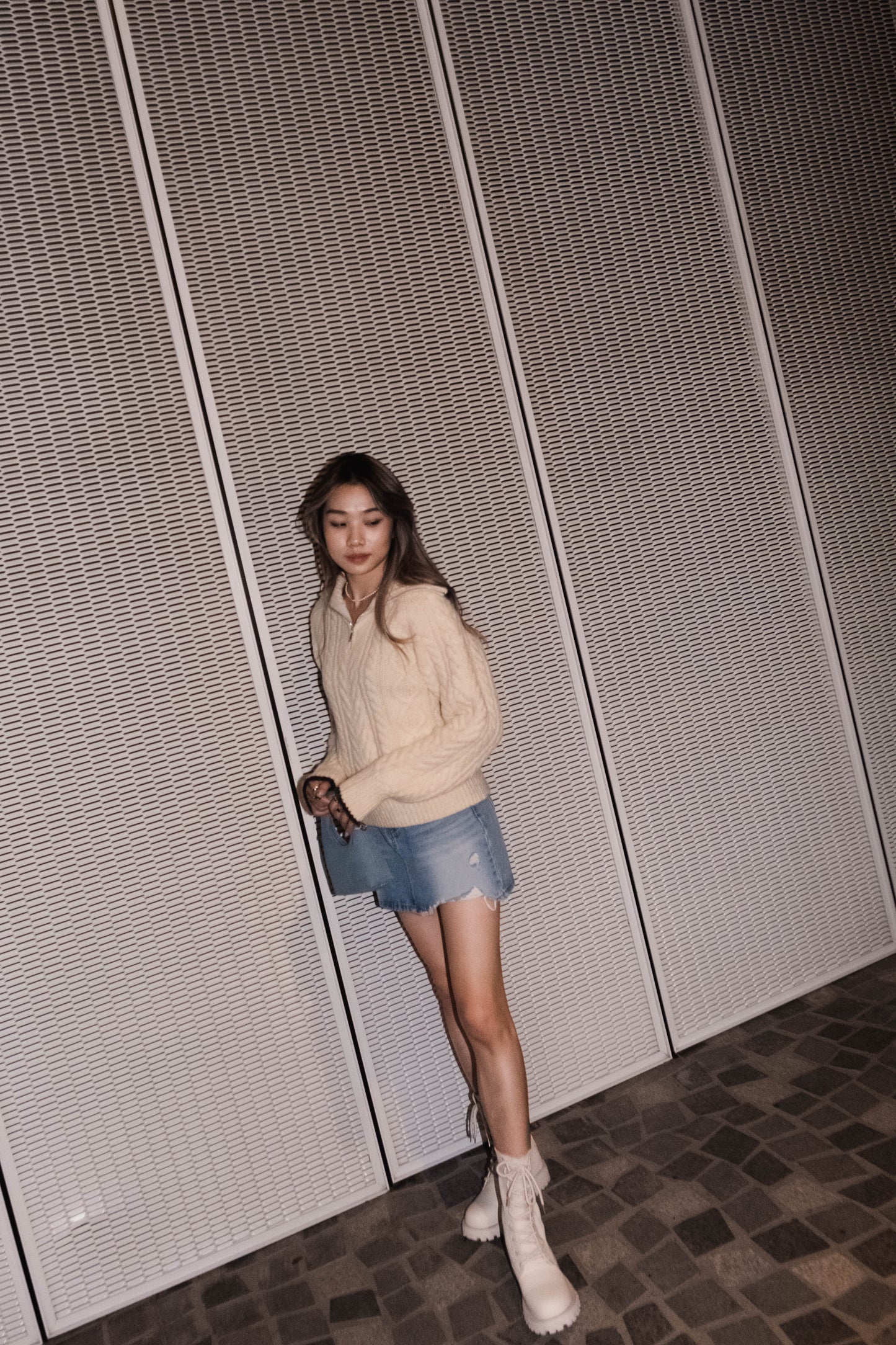 [ 可愛軟熟冷衫~ ] Zip It Up Soft Sweater - 2 colours