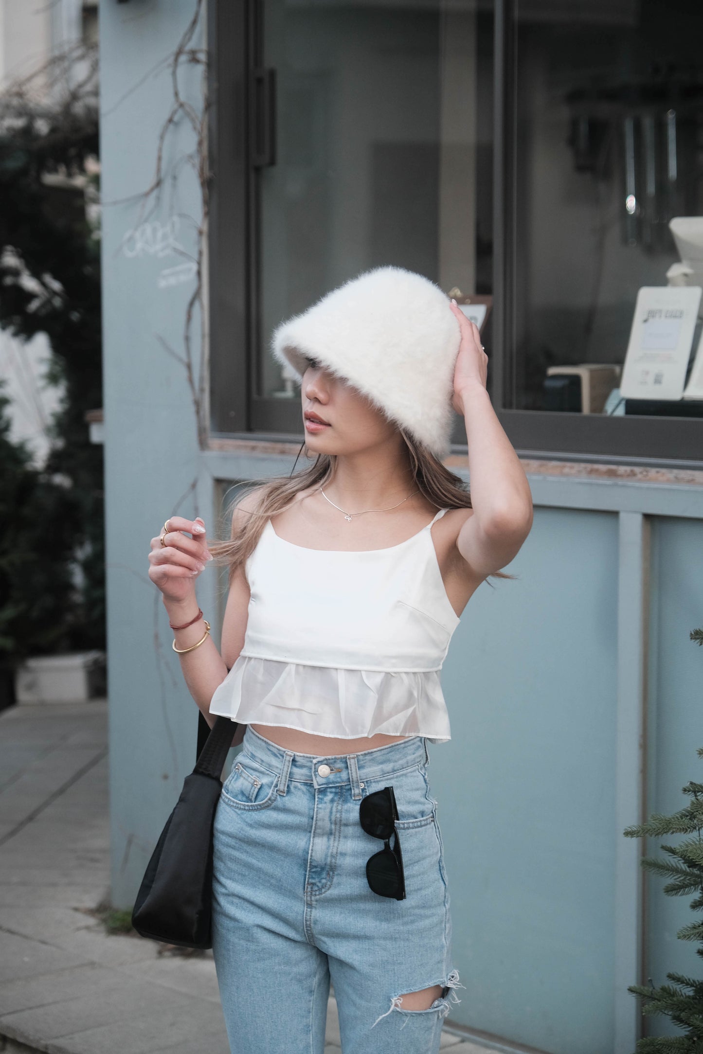 [ 韓國連線 🇰🇷 夏日必備飄飄吊帶~ ] Silky Ruffle Cami Mini Top