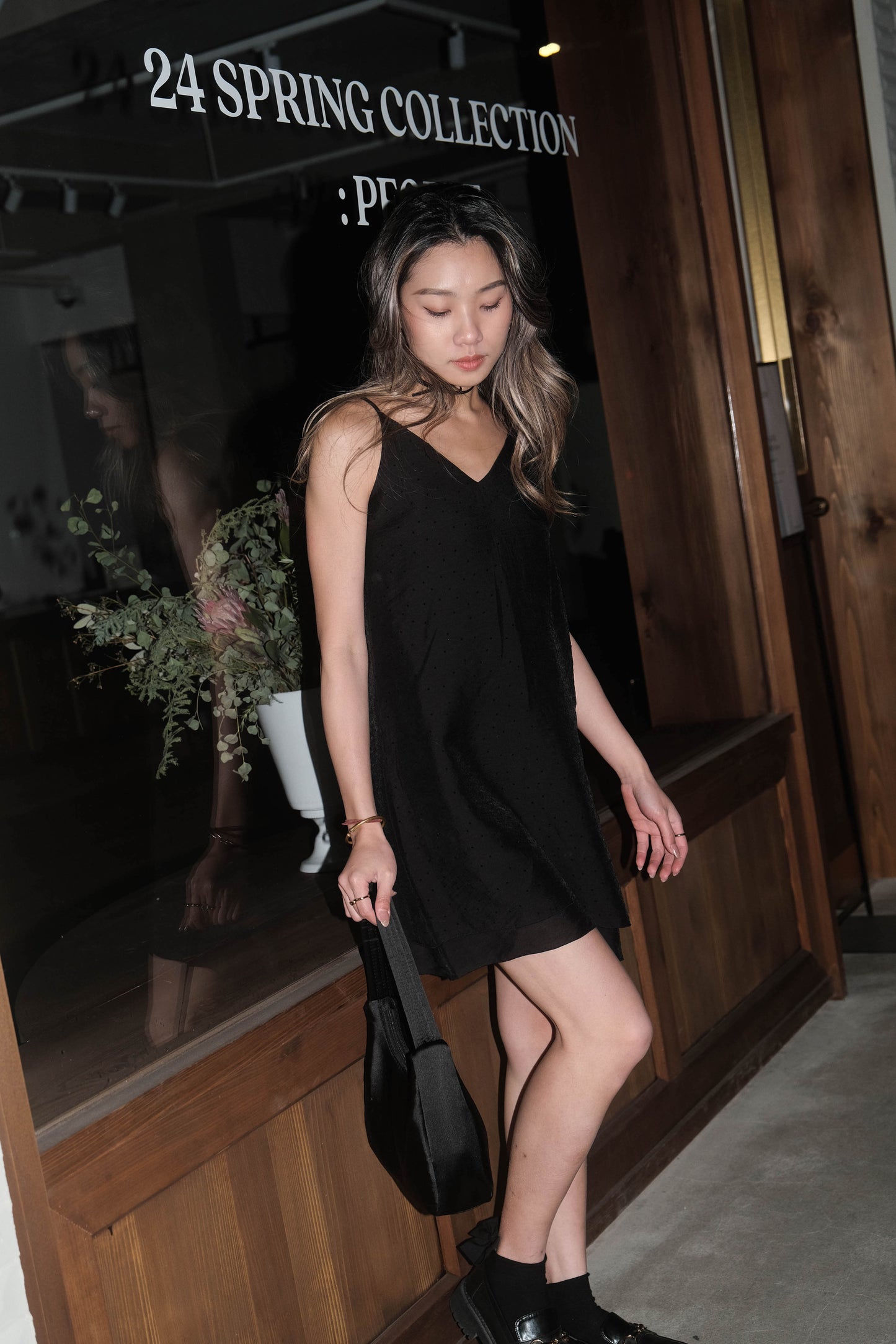 [ 韓國連線 🇰🇷 高級感低調小波點雪紡裙! ] Dot Dot Mini Floating Dress - 2 colours