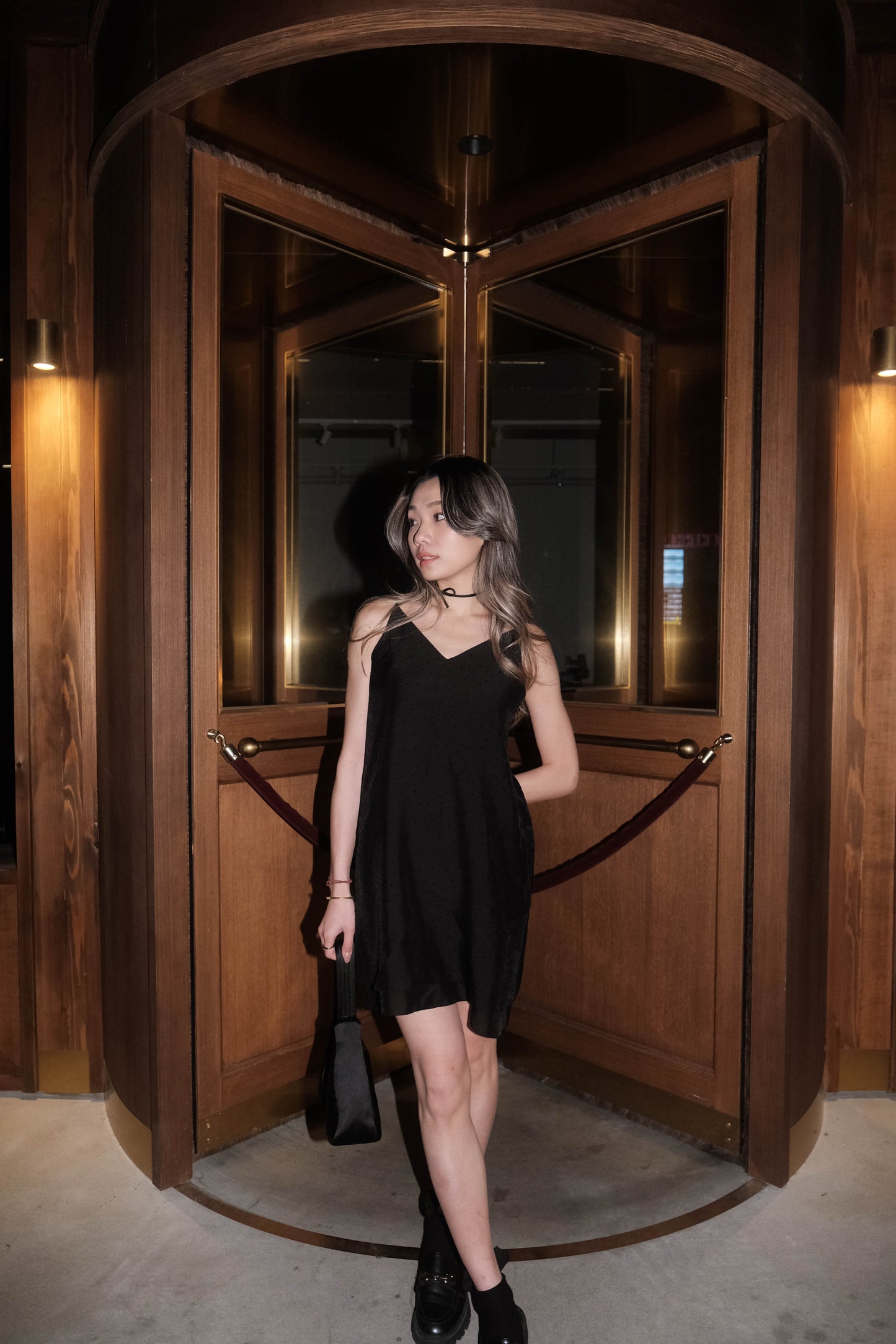 [ 韓國連線 🇰🇷 高級感低調小波點雪紡裙! ] Dot Dot Mini Floating Dress - 2 colours