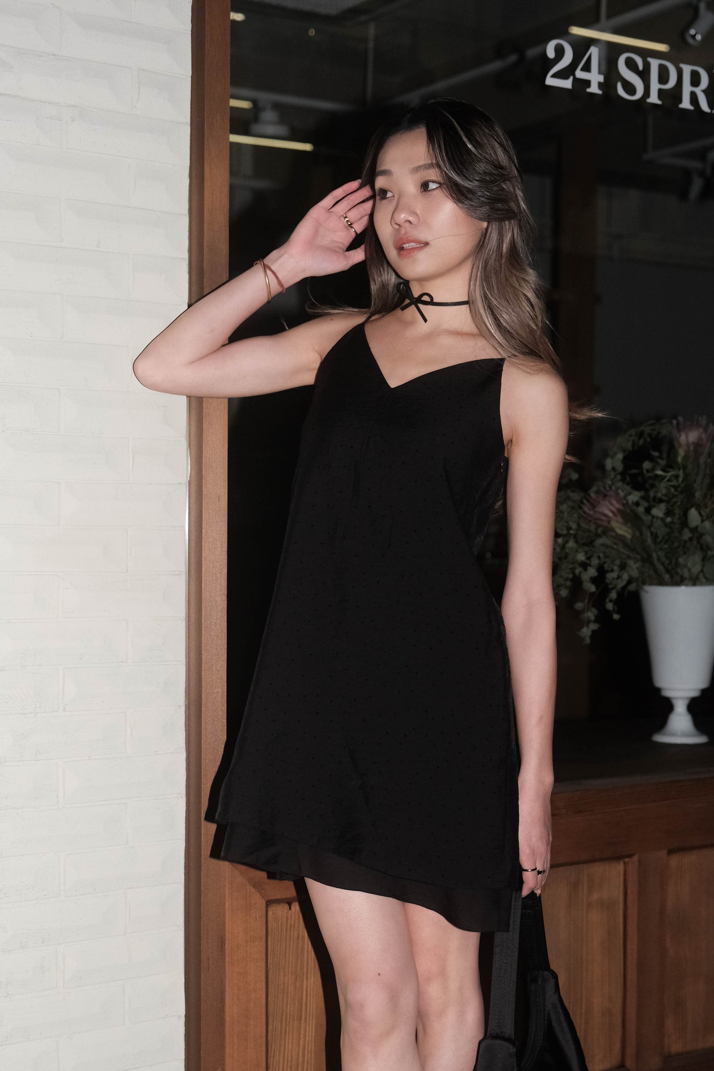[ 韓國連線 🇰🇷 高級感低調小波點雪紡裙! ] Dot Dot Mini Floating Dress - 2 colours