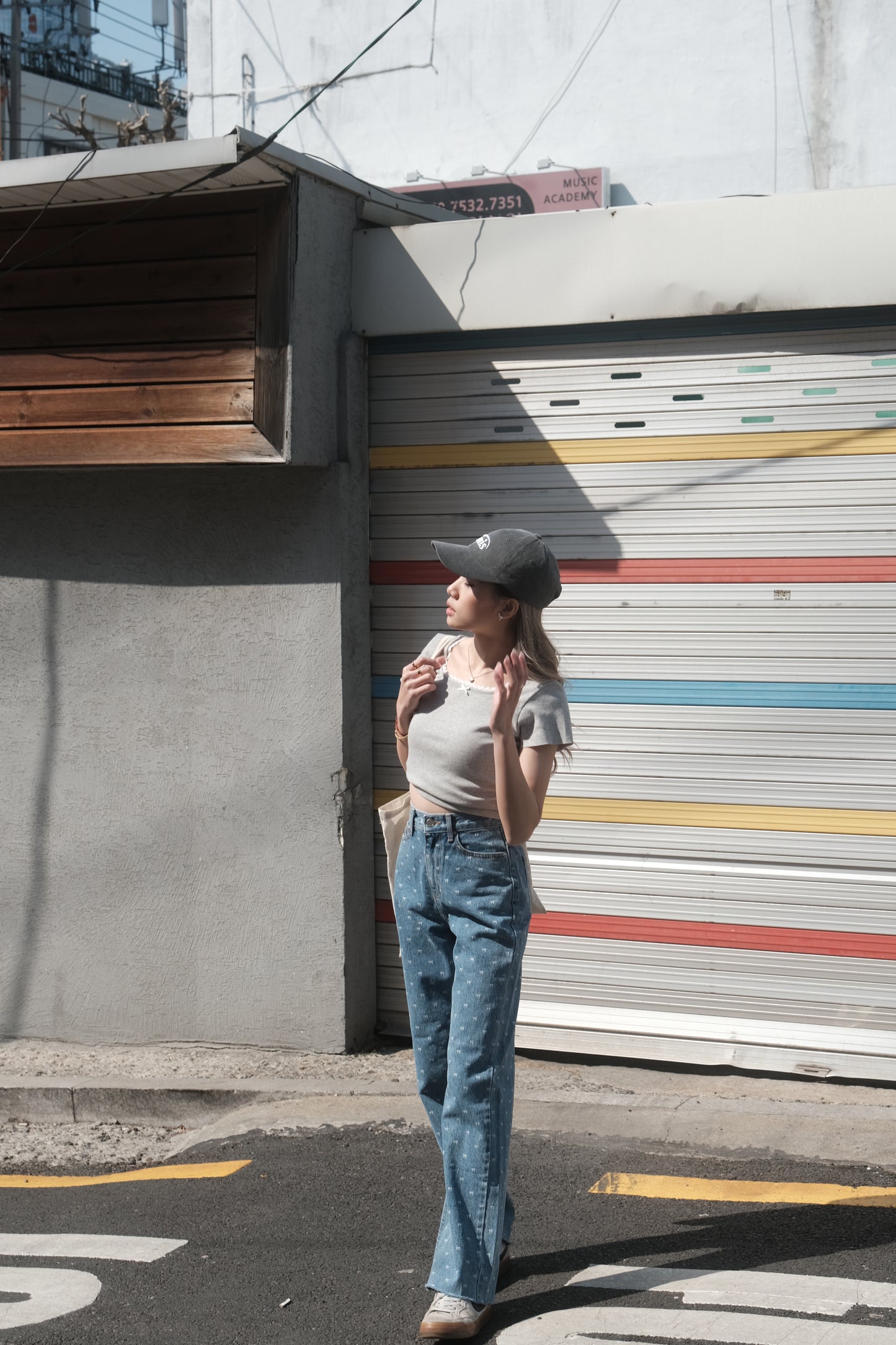 [ 韓國連線 🇰🇷 小甜美~ lace 邊短袖 tee  ] Sugar Candy Square Neck Lace Top - 3 colours